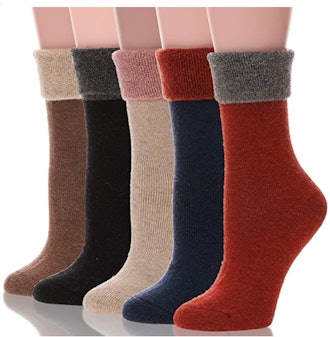 MOGGEI Thermal Wool Socks (5-Pack) 