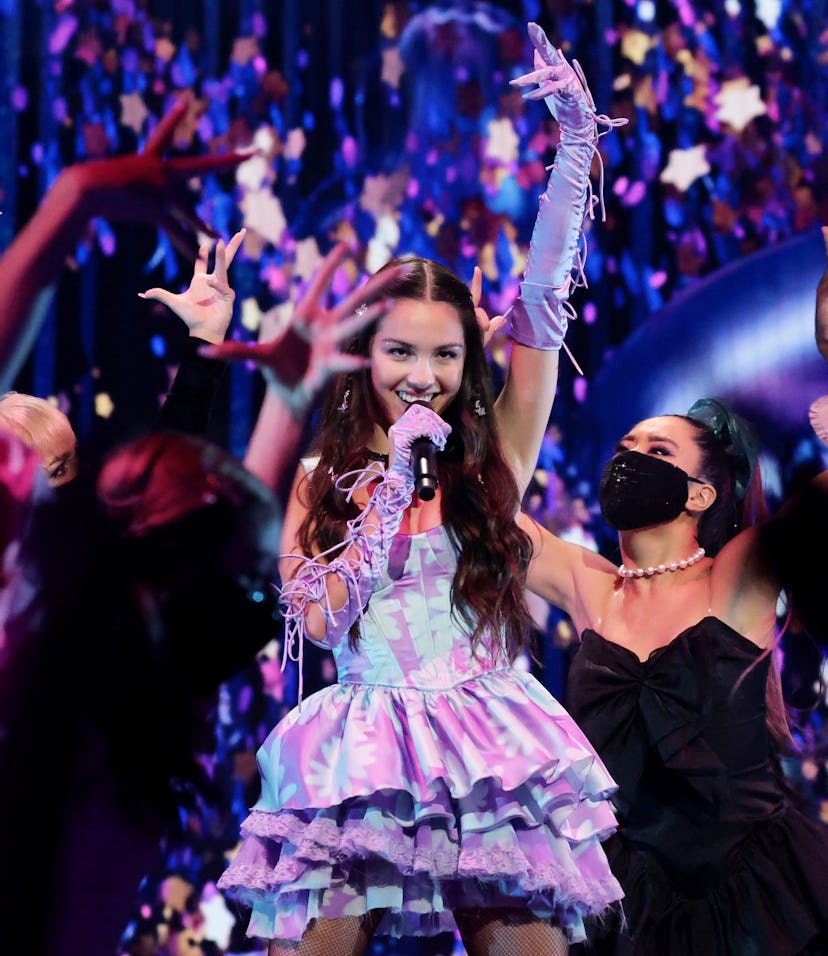 Olivia Rodrigo performs onstage during the 2021 MTV Video Music Awards, which could've been predicte...