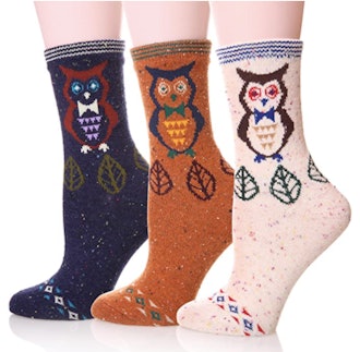 EBMORE Wool Novelty Socks (3-Pack) 