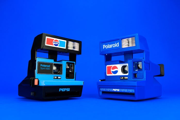 The new Polaroid 600 Pepsi instant film camera