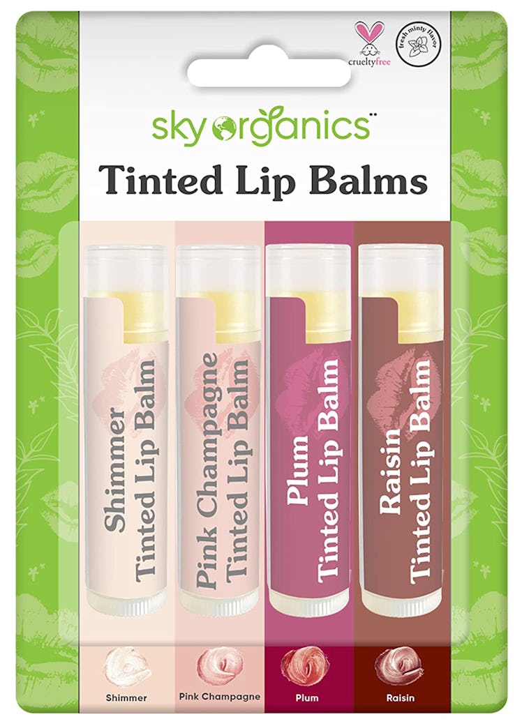 Sky Organics Organic Tinted Lip Balm (4-Pack)