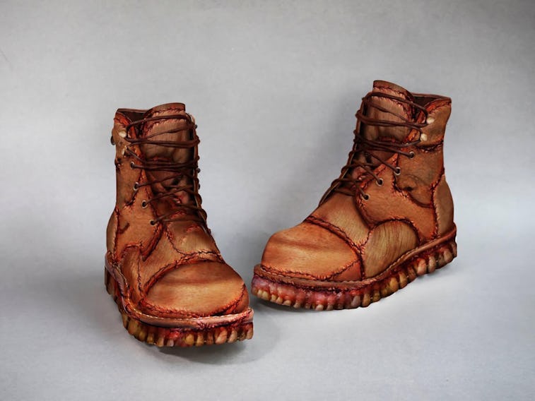 peta shows off a creepy fashion line made from human leather