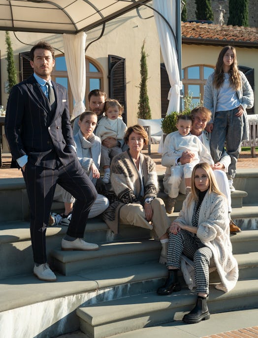 The Cucinelli family, from left: Riccardo Stefanelli, Carolina Cucinelli, Alessio Piastrelli, Brando...