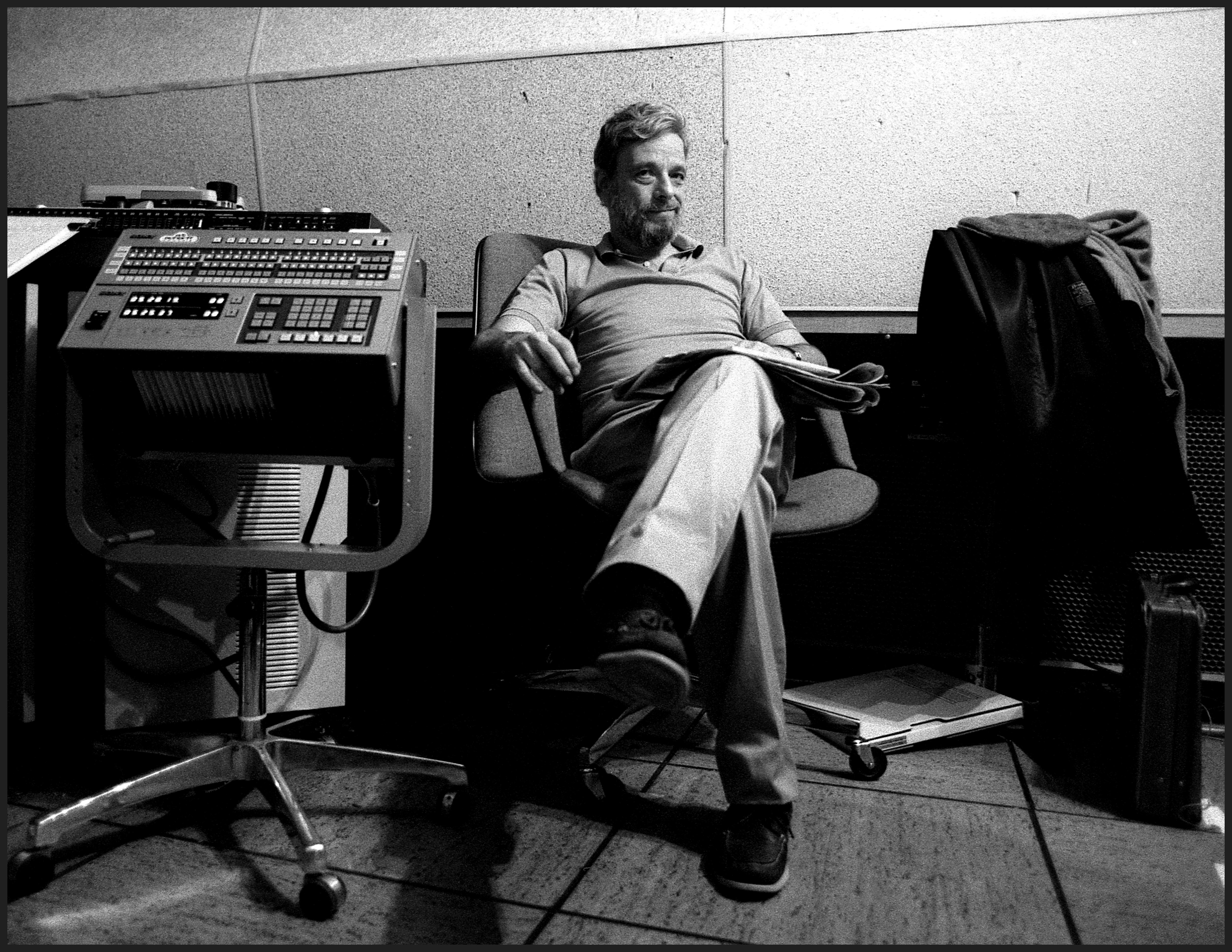 Sondheim in his studio