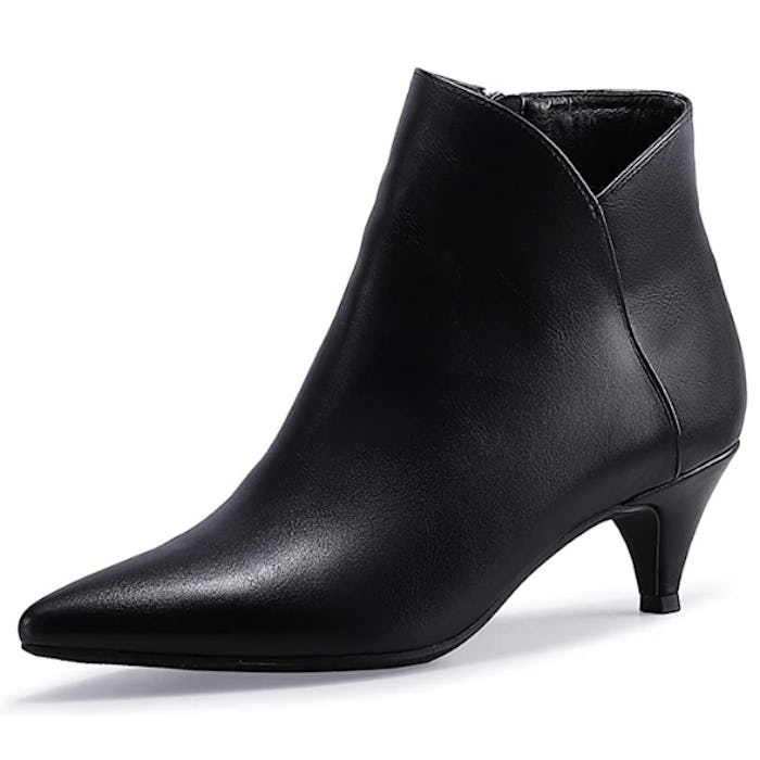 IDIFU Kitten Heel Ankle Boots