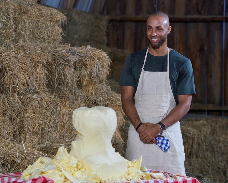 Joe Coleman during a butter carving contest on 'The Bachelorette'