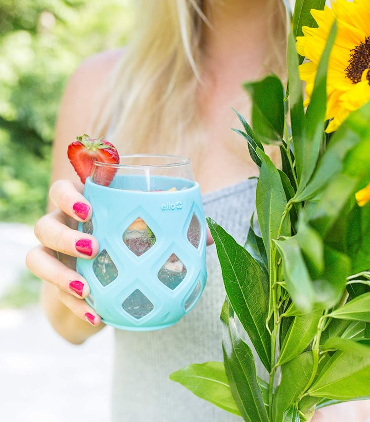 Ello Cru Stemless Wine Glass Set with Silicone Sleeves