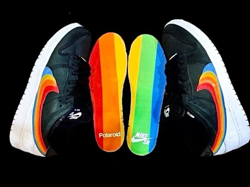 Nike’s SB Dunk sneaker may get a rainbow-themed Polaroid makeover soon
