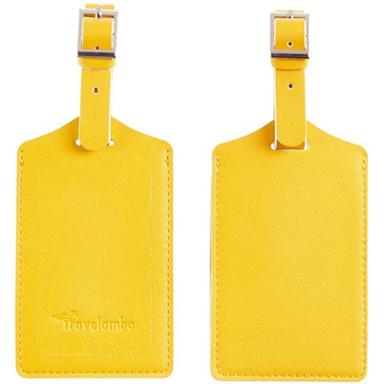 Travelambo Leather Luggage Bag Case Tags