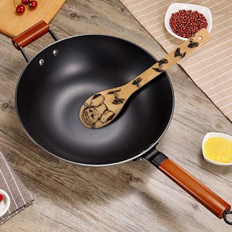 HYGNN Star War Burned Wooden Spoons Utensil Set (5 Pieces)