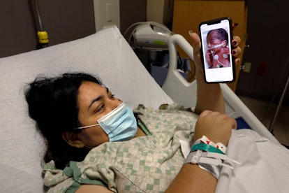Mayra Vega, 27, tested Covid positive while she was pregnant and after she delivered in July of 2021...