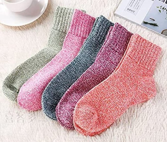 Loritta Wool-Blend Socks (5 Pairs)