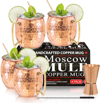 Benicci Moscow Mule Copper Mugs (Set Of Four)