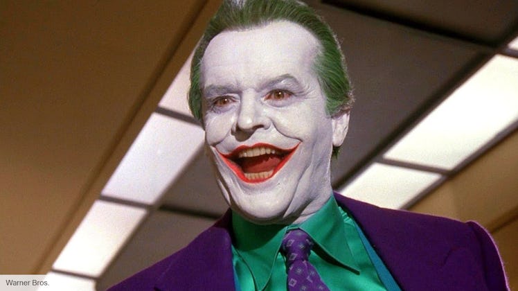 Jack Nicholson as The Joker in the movie The Batman