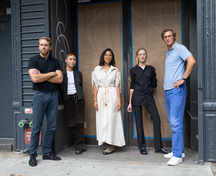 From left: Platform team members Alec Smyth, Sharon Gong, Bettina Huang, Marlene Zwirner, and Lucas ...