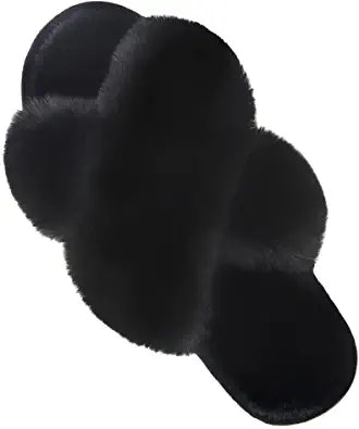 Parlovable Cross Band Plush Slippers 