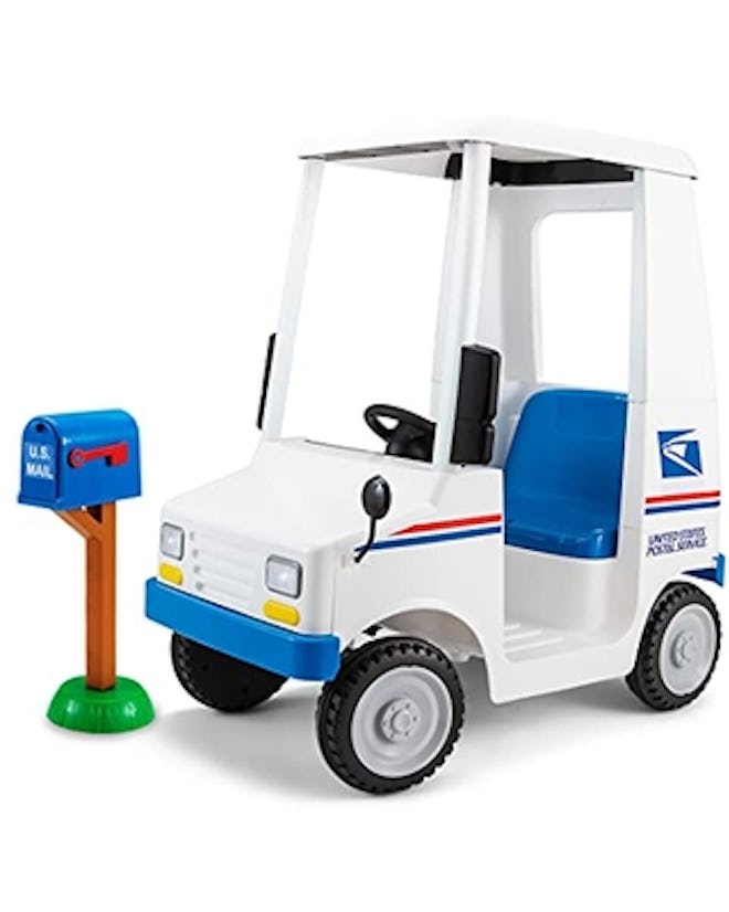 Kid Trax USPS® Mail Delivery Truck is a popular 2021 holiday toy for 2-4 year olds