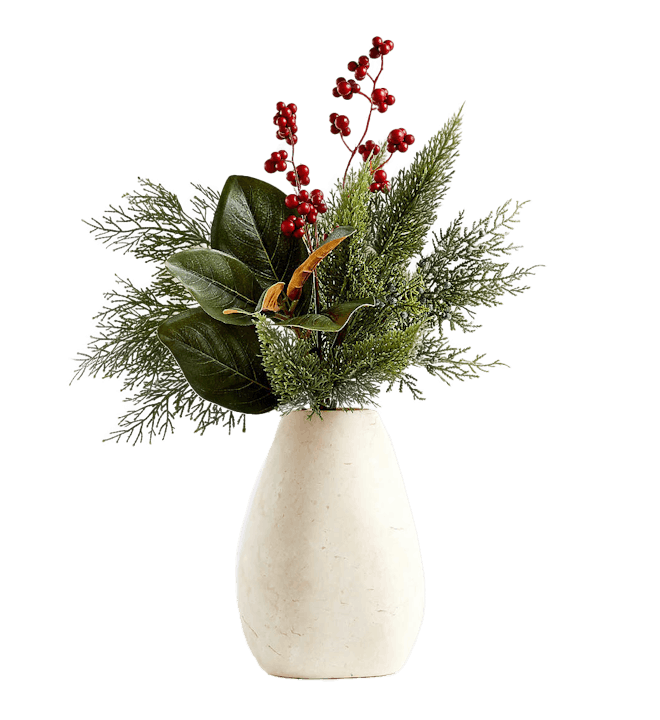 Liloo Marble Vase Faux Arrangement