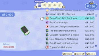 Animal Crossing New Horizons DIY Cooking Guide