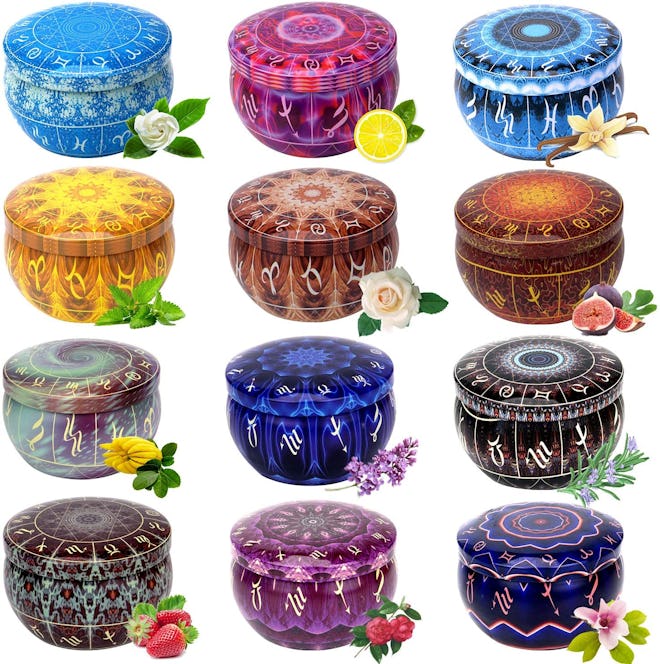 WuNa Constellations Scented Candles (12- Pack)