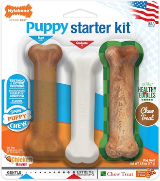 Nylabone Chew Toys for Teething Puppies (3-Pack)