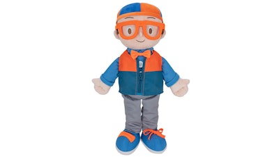 Jazwares Blippi Get Ready and Play Plush is a popular 2021 holiday toy for 2-4 year olds