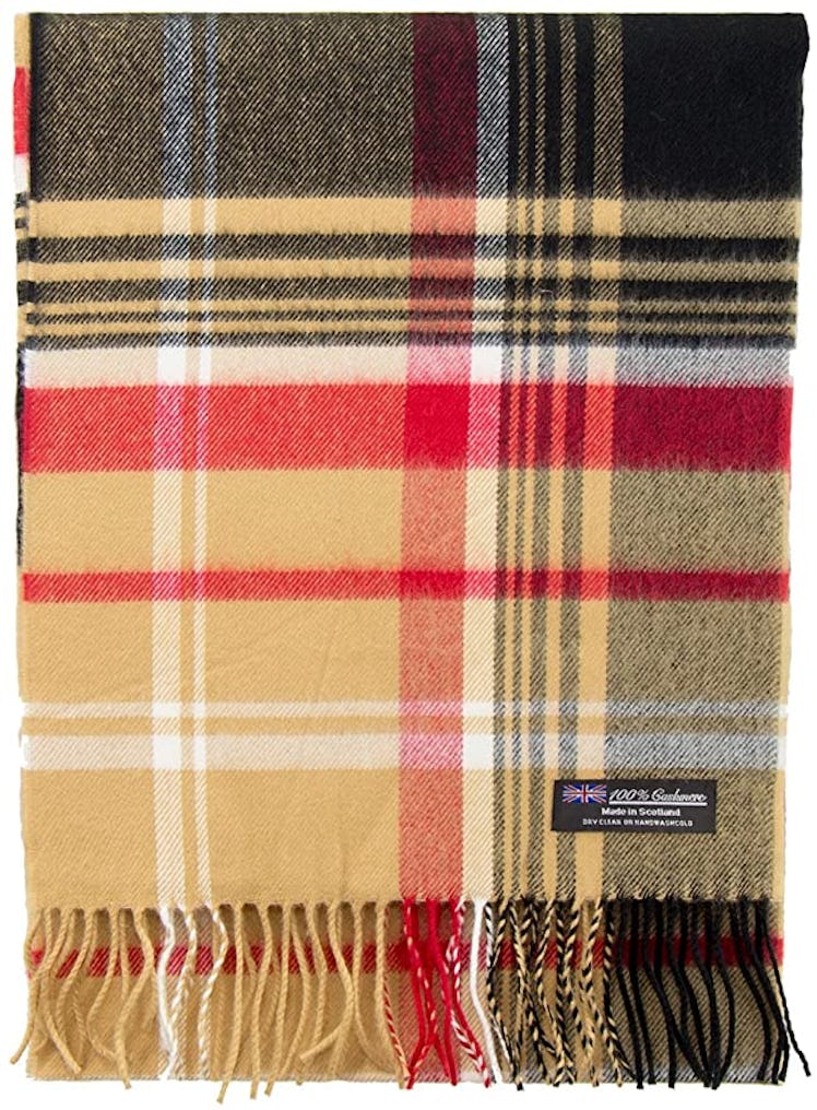 Cashmere Made in Scotland Warm Soft Lightweight Scarf