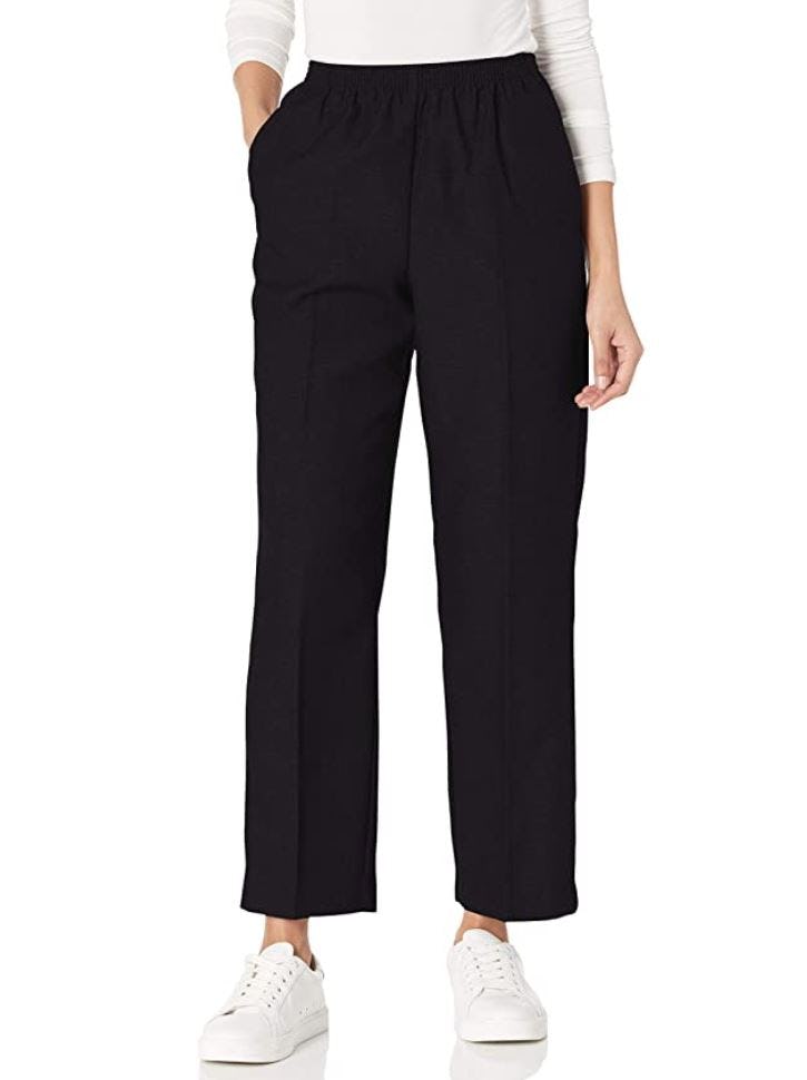 Alfred Dunner All Around Elastic Waist Petite Pants