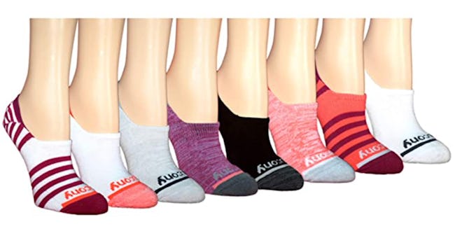 Saucony No Show Cushioned Invisible Liner Socks (8-Pack)