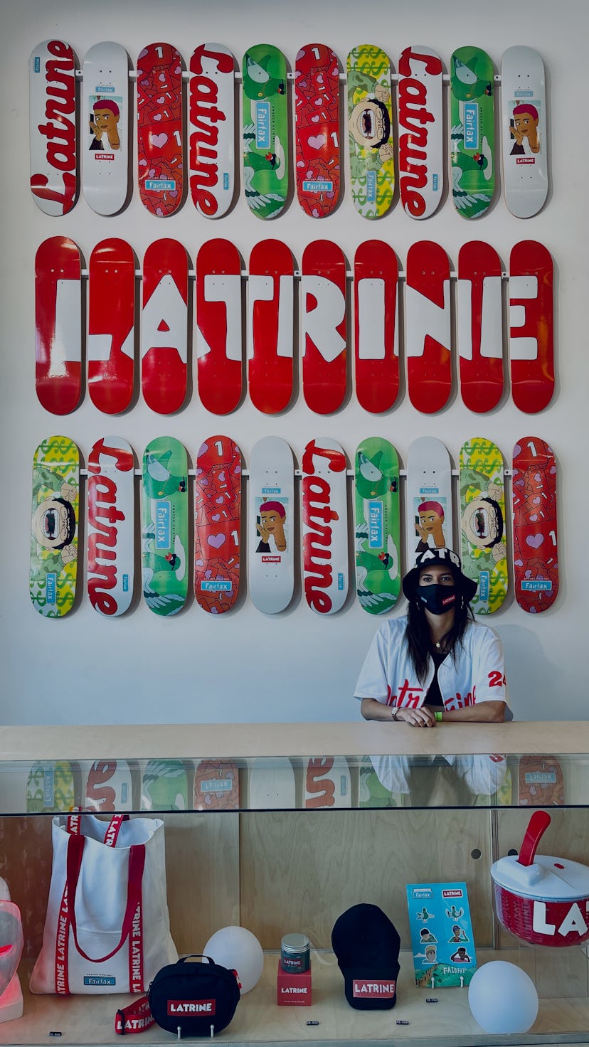 Amazon Fairfax show Supreme Latrine store