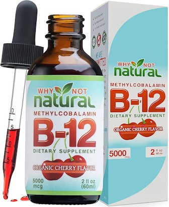 Why Not Natural Organic Vitamin B12 Liquid, 2 Fl. Oz. 