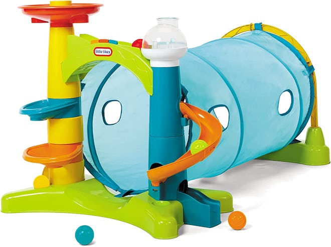 Little Tikes Learn & Play 2-In-1 Activity Tunnel is a popular 2021 holiday toy for toddlers