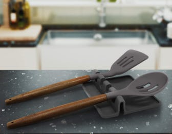 Zulay Kitchen Silicone Utensil Rest 