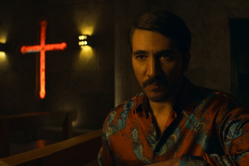 Alberto Ammann plays Hélmer "Pacho" Herrera on "Narcos: Mexico."