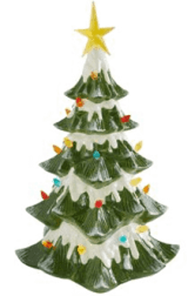 Retro Christmas Tree Figurine