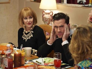 David and Moira Rose spend Friendsgiving with the Schitts to show you can have your own Friendsgivin...