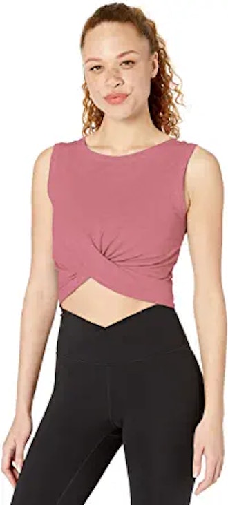 Core 10 Pima Knot Front Cropped Tank