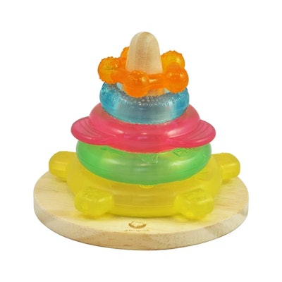 Green Sprouts Teether Tower is a popular 2021 toy for babies