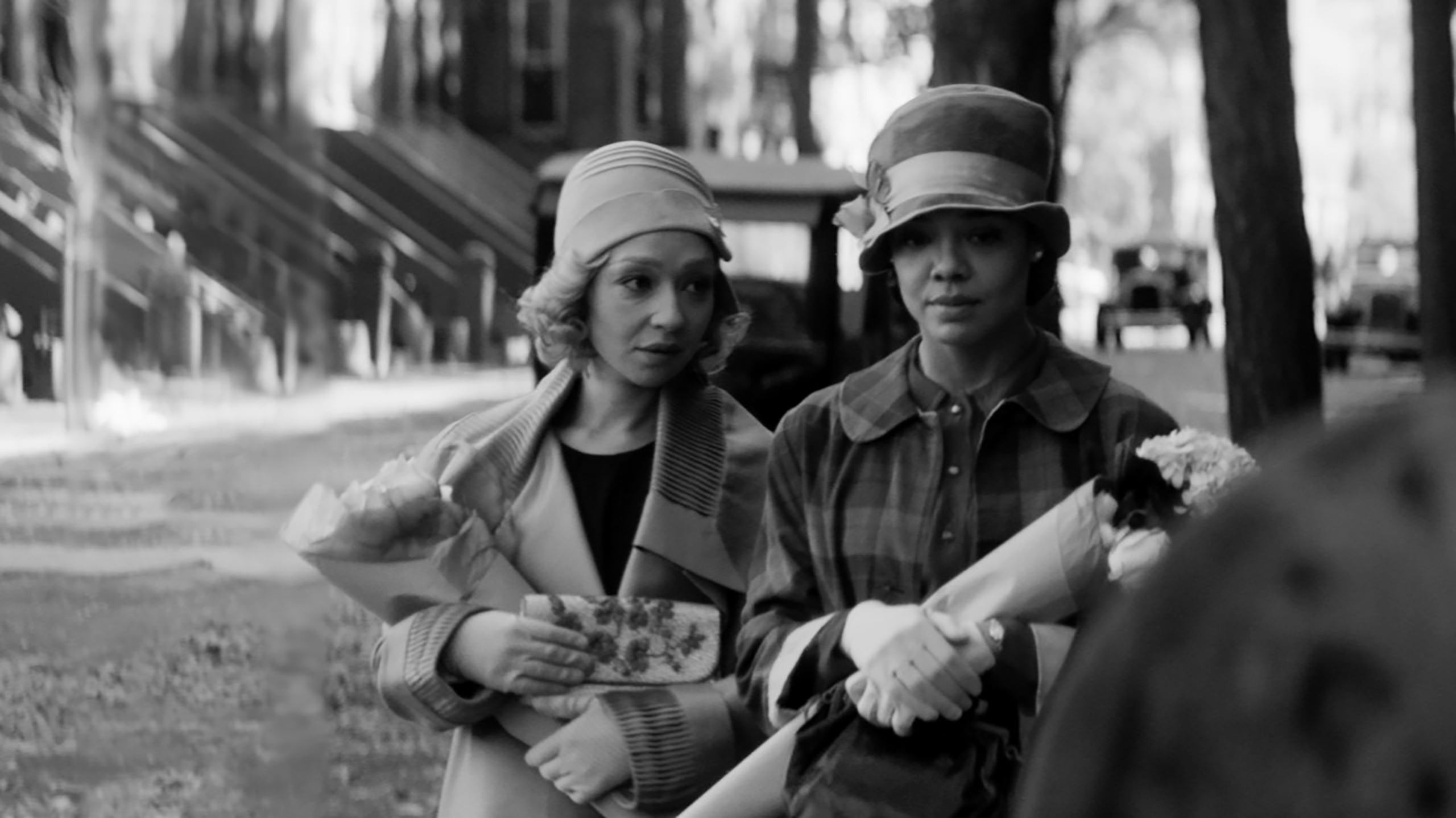 Ruth Negga and Tessa Thompson in Netflix's 'Passing.'