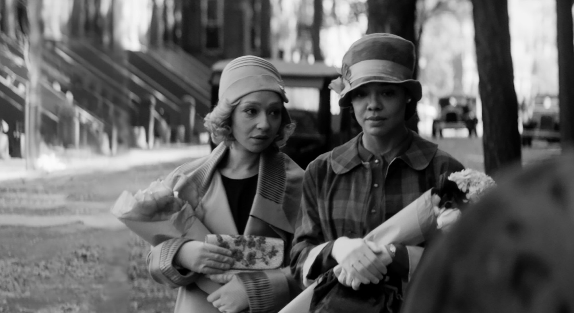Ruth Negga and Tessa Thompson in Netflix's 'Passing.'