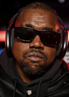 Ye poses for a photo as he arrives for the fight