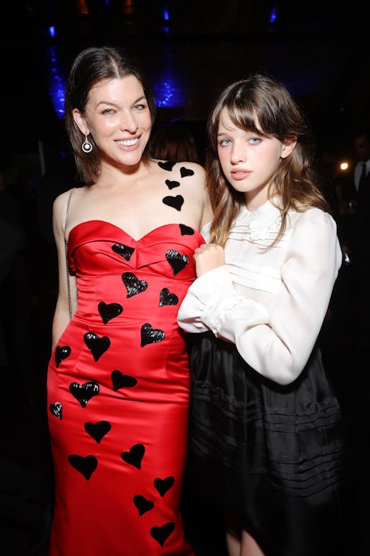 Milla Jovovich and daugther. 