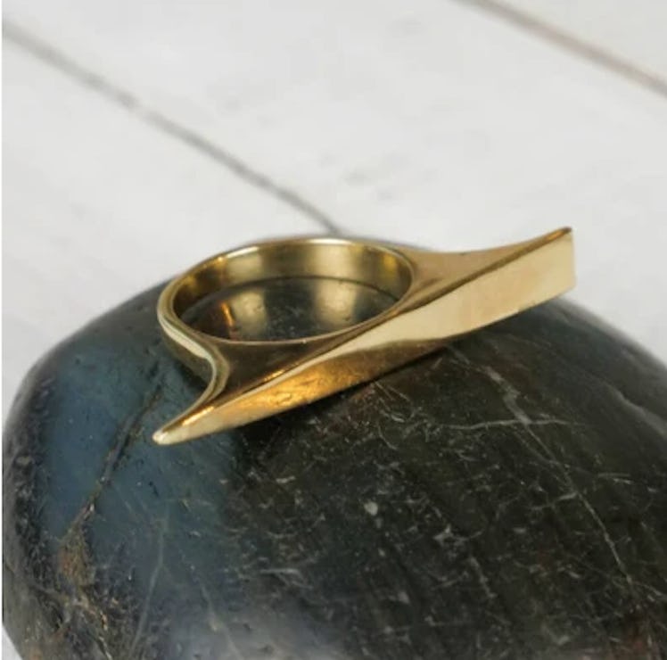 Baizarr Brass Bar Ring