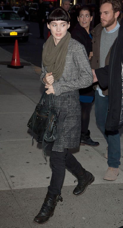 Rooney Mara at the 'Late Show with David Letterman', New York, America - 14 Dec 2011.
