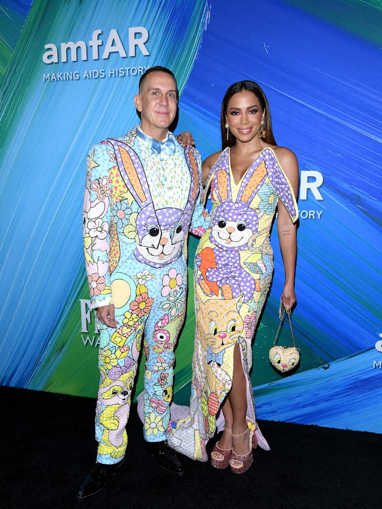 Jeremy Scott and Anitta attend amfAR Gala Los Angeles 2021