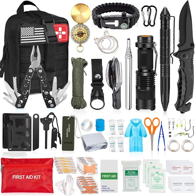 Aokiwo Emergency Survival Kit (200-Pieces) 