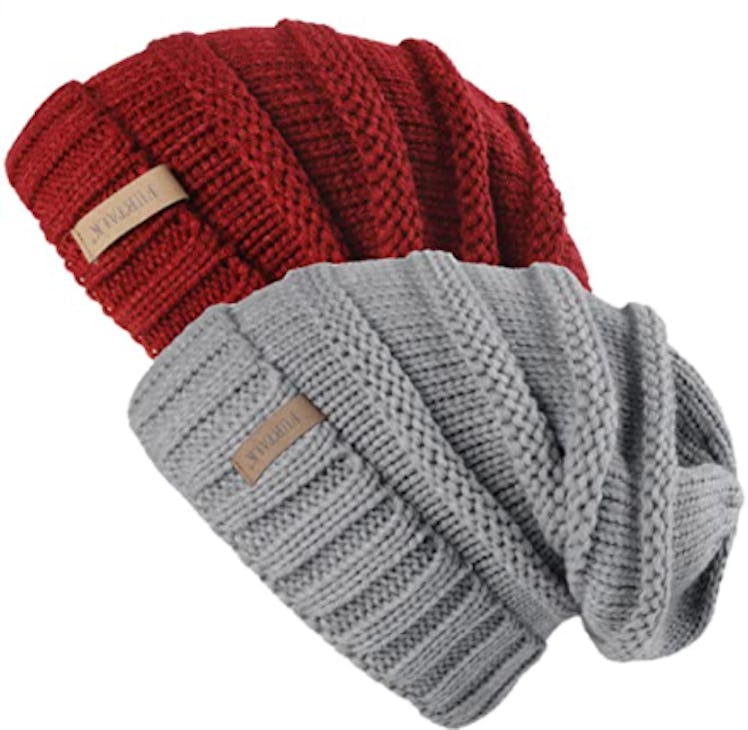 FURTALK Slouchy Beanie (2-Pack) 