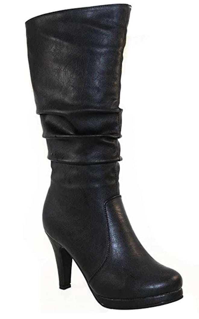 Top Moda Slouched High Heel Boots
