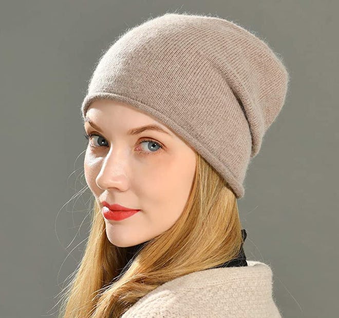 Best Slouchy Wool Beanie With Cashmere