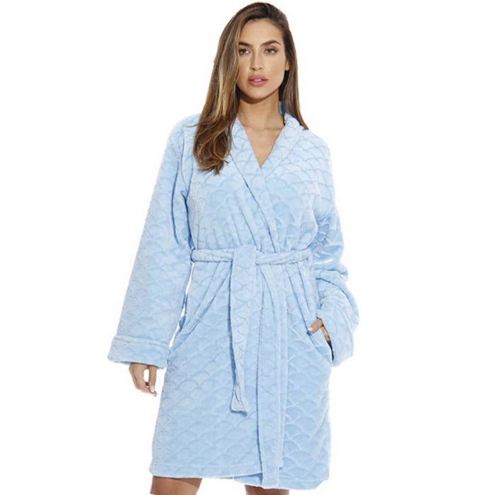 Just Love Kimono Velour Scalloped Bath Robe